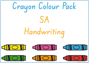 Busy Book to Learn Your Colours Pack for SA Handwriting, SA Beginner's Alphabet Busy Book