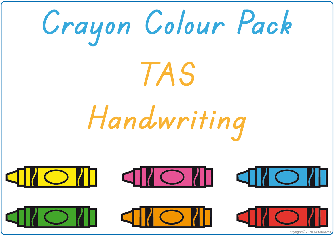Busy Book to Learn Your Colours Pack for SA Handwriting, TAS Beginner's Alphabet Busy Book