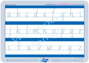 NSW Cursive Handwriting Worksheets, Teach Your Child NSW Cursive Handwriting, Cursive worksheets completed in NSW Handwriting