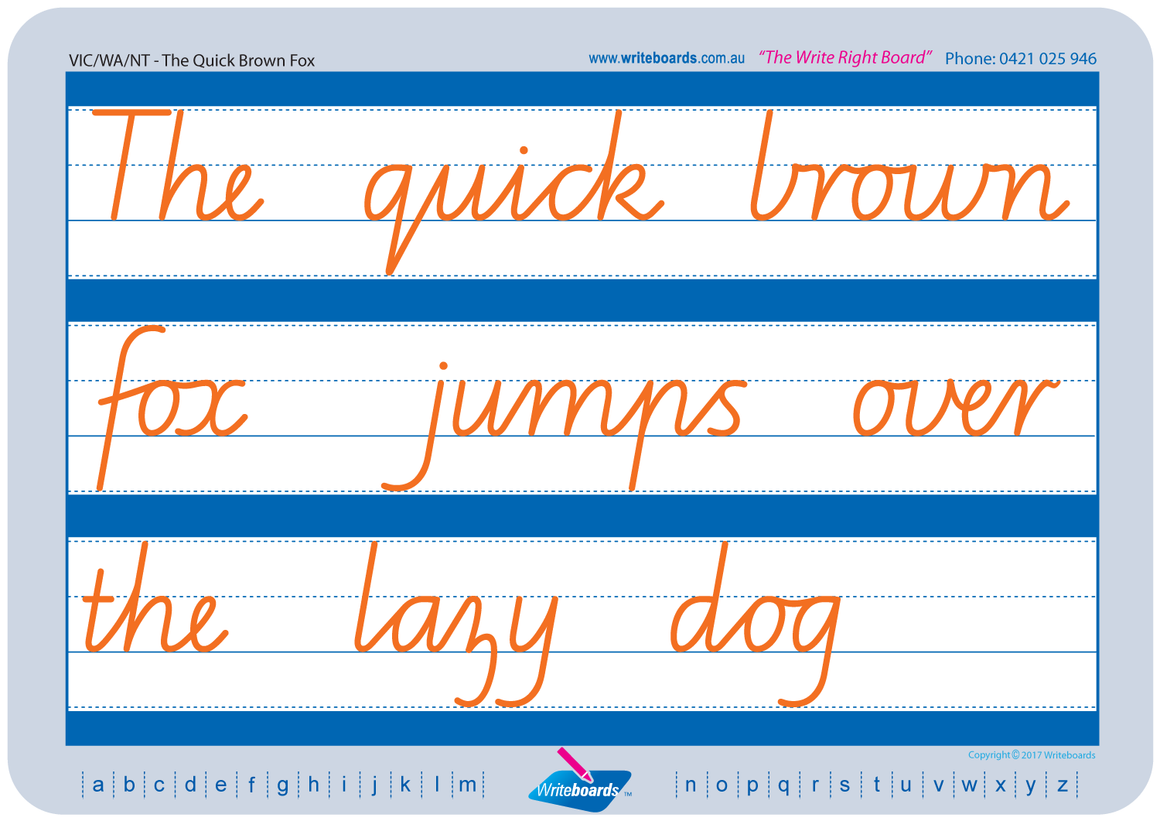 VIC Modern Cursive Font Cursive handwriting worksheets for teachers, VIC and WA teaching resources