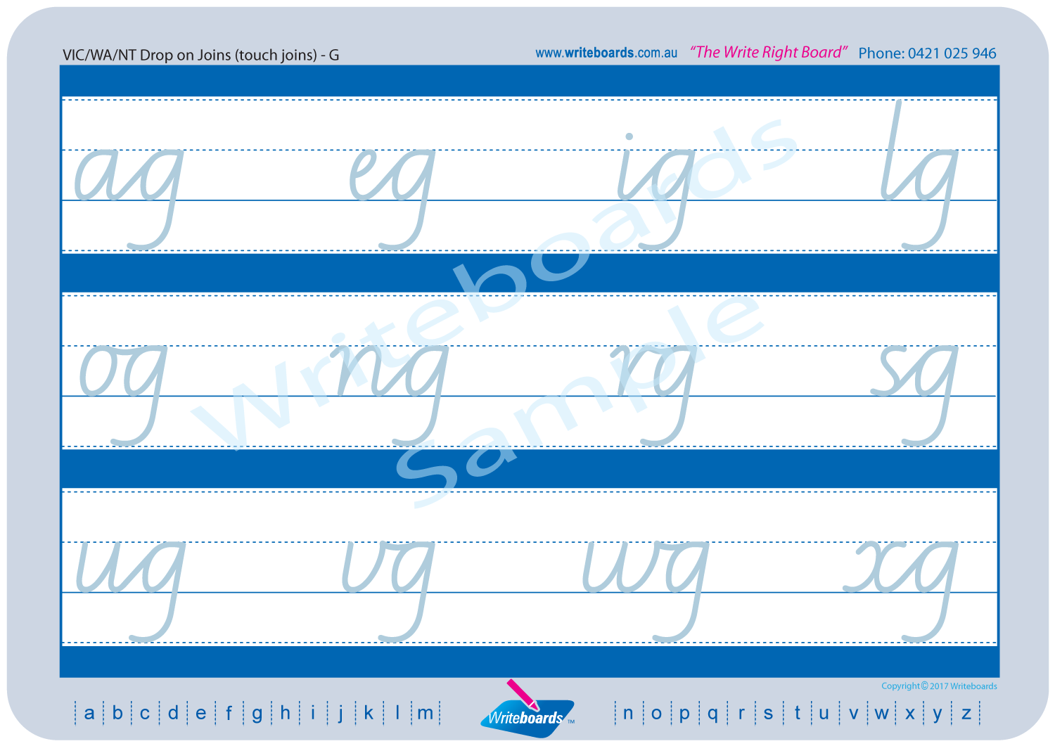 VIC Modern Cursive Font Cursive handwriting worksheets for teachers, VIC and NT teaching resources