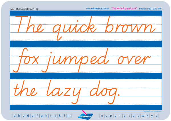 TAS Modern Cursive Font Cursive Writing Worksheets | Writeboards ...