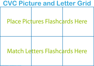 NSW CVC words flashcards and letter grid, Printable CVC Games for NSW & ACT