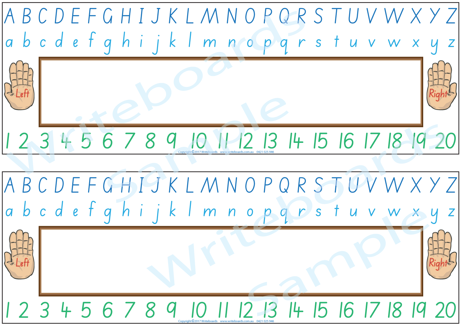 SA Modern Cursive Font Desk Strips with or without directional arrows for Preschool and Kindergarten Educators