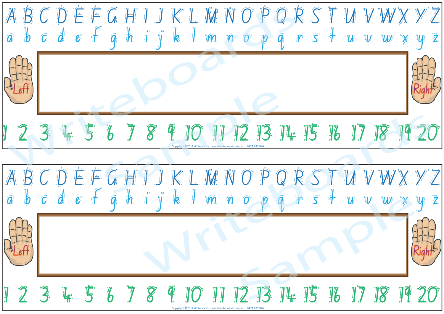 NSW Foundation Font Desk Strips for Occupational Therapists and Tutors includes seven different styles