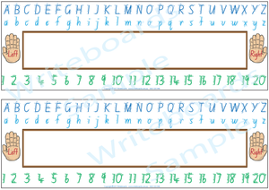 NSW Foundation Font Desk Strips for Teachers, Desk Strips for NSW and ACT Handwriting