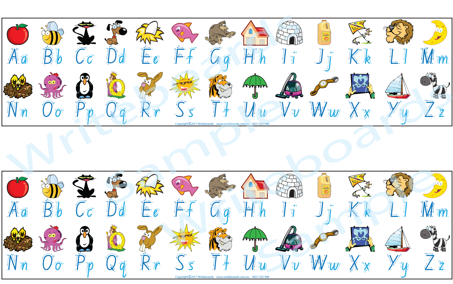 NSW Foundation Font Desk Strips for Occupational Therapists and Tutors includes seven different styles