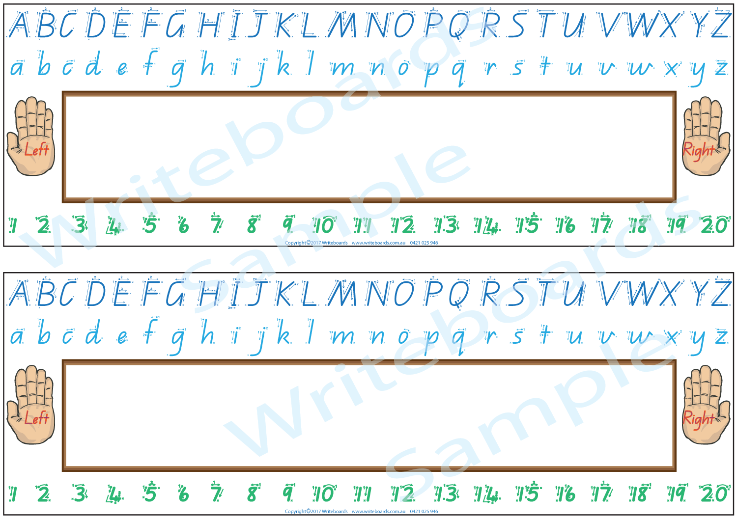 QLD Modern Cursive Font Desk Strips for Tutors, Childcare & Occupational Therapists includes seven different styles