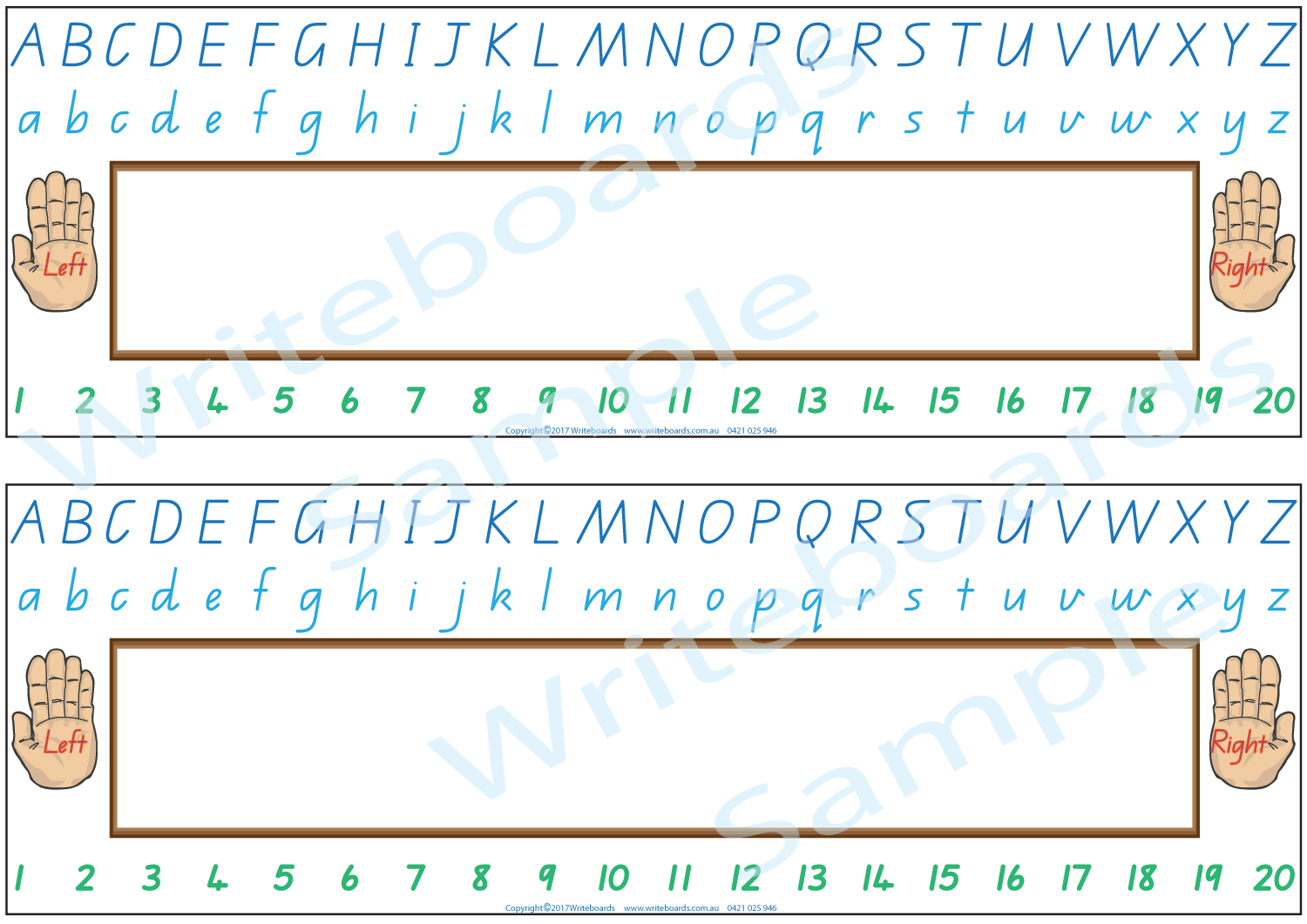 QLD Modern Cursive Font Desk Strips for Tutors, Childcare & Occupational Therapists includes seven different styles