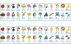 Childcare and Kindergarten Desk Strips for QLD, QLD Modern Cursive Font Desk Strips for Childcare