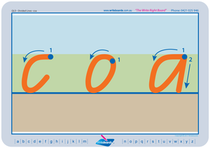 Qcursive Free QLD Beginner Font Worksheets | Getting Ready for School - Writeboards