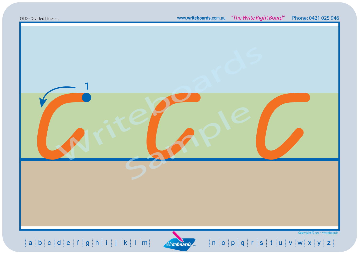 QLD Beginners Font Divided Line Handwriting Worksheets, QBeginners Alphabet Worksheets