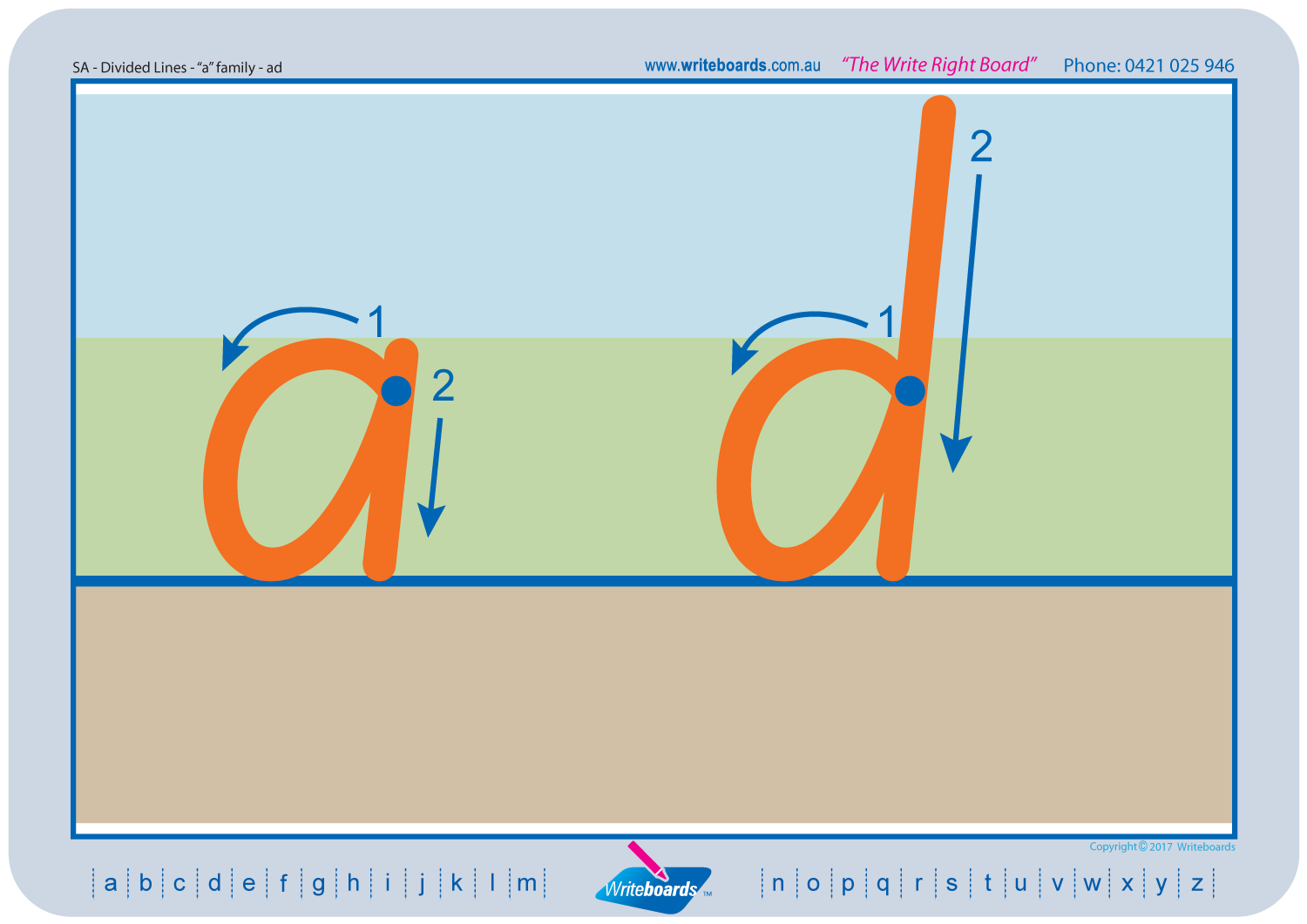 SA Resources for Childcare, QLD Coloured Lowercase Alphabet Worksheets for Preschool and Childcare