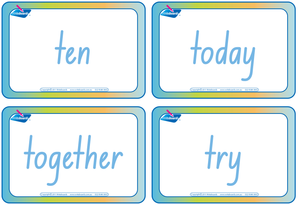 Teach your Child to Read with our NSW Sight Word Flashcards, ACT Sight Word Flashcards