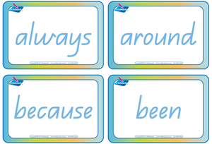 QLD Modern Cursive Font Dolch Words Flashcards for Teachers, QLD Teaching Resources
