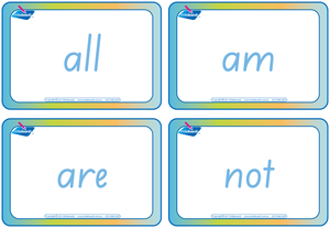 SA Dolch Words Flashcards for Childcare and Preschools