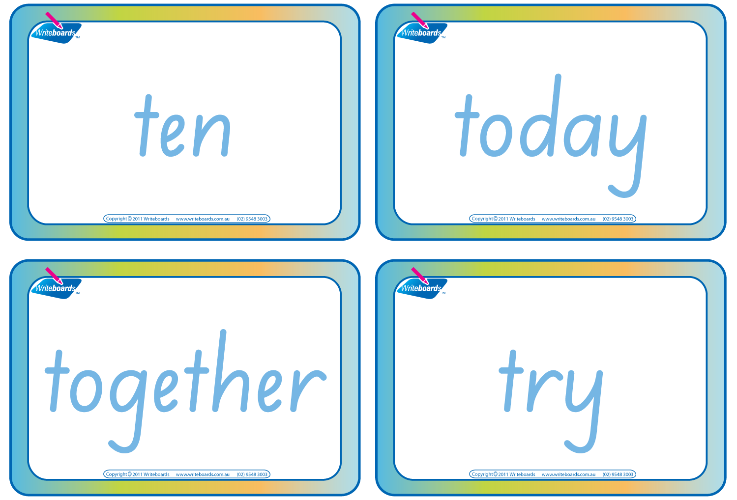 SA Modern Cursive Font Dolch Words Flashcards for Teachers, SA Teachers Resources