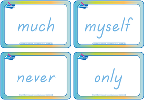 TAS Modern Cursive Font Dolch word flashcards, spelling flashcards in TAS handwriting