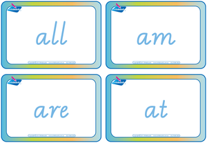 VIC Modern Cursive Font Dolch Words Flashcards for Teachers, VIC & WA Teachers Resources
