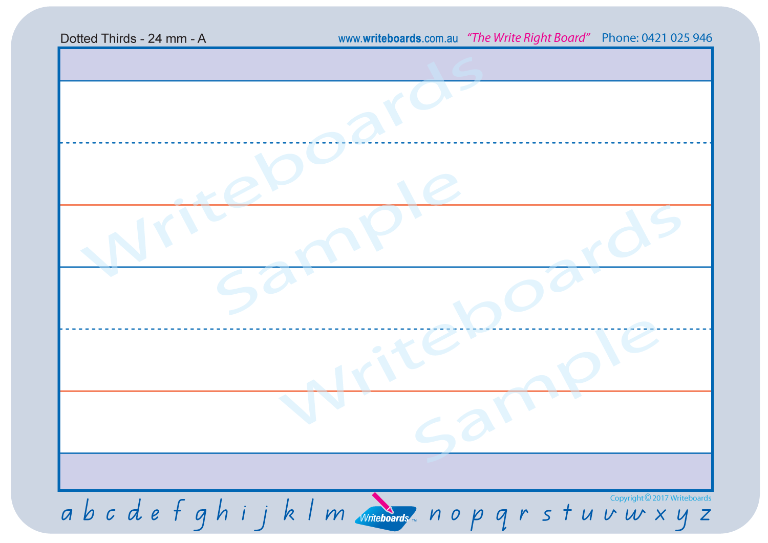 QLD Modern Cursive Font Dotted Third Line Worksheets for Childcare and Kindergartens