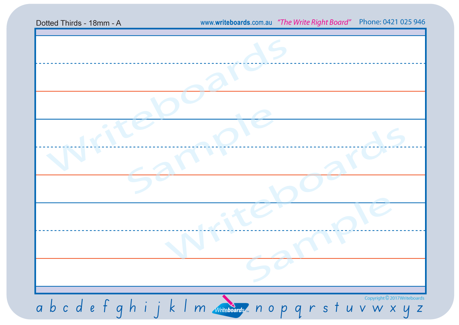 Teach your child to write with SA Modern Cursive Font using dotted thirds worksheets for handwriting 