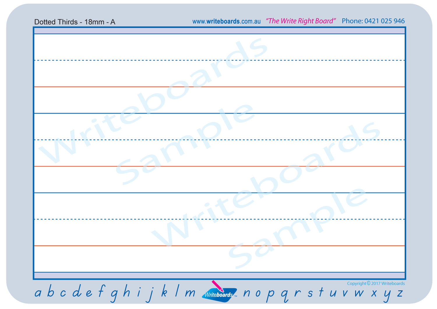 Teach your child to write with TAS Modern Cursive Font using dotted thirds worksheets for handwriting 