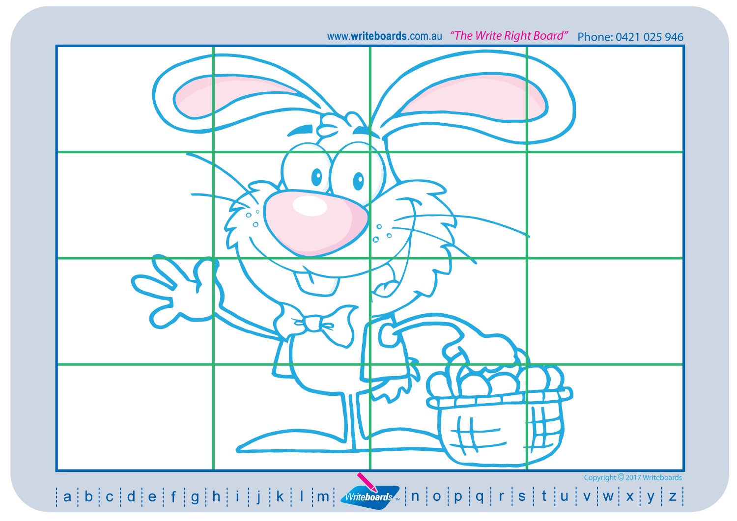 Teach your child how to draw Easter related pictures using a grid