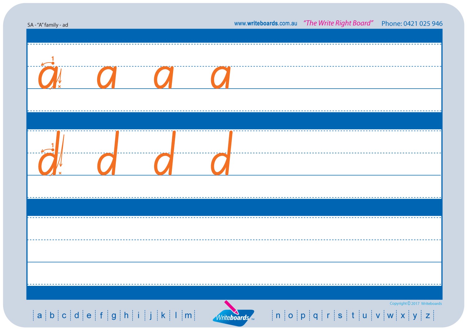 Teach Your Child SA Letter Formation using Letter Families, SA Letter Family Worksheets