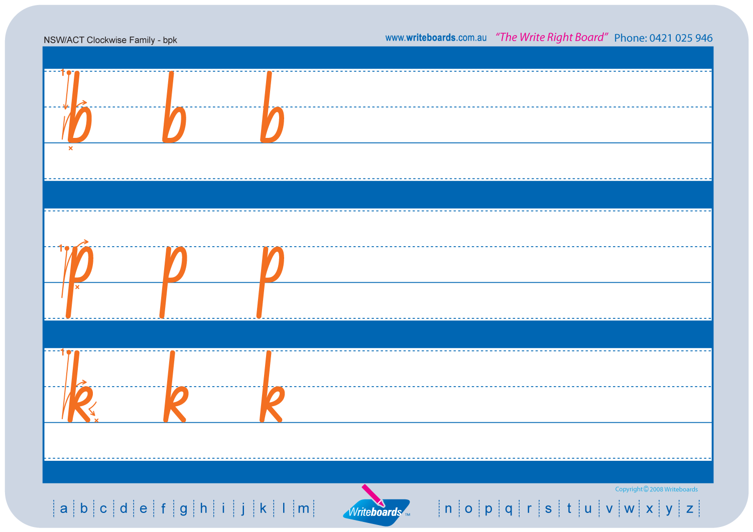 NSW Foundation Font Family Letter Worksheets for Occupational Therapists and Tutors