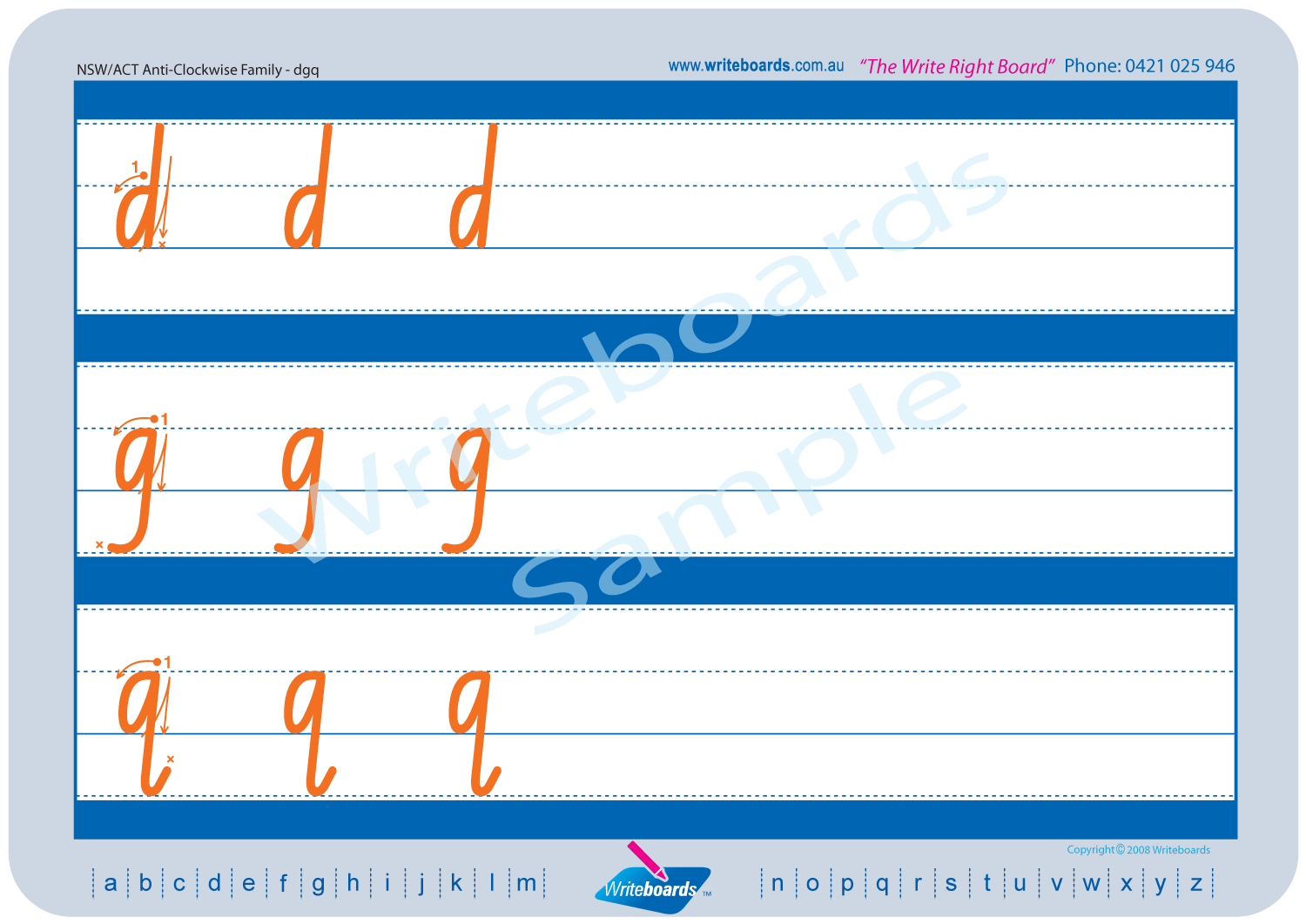 NSW Foundation Font Family Letter Worksheets for Occupational Therapists and Tutors