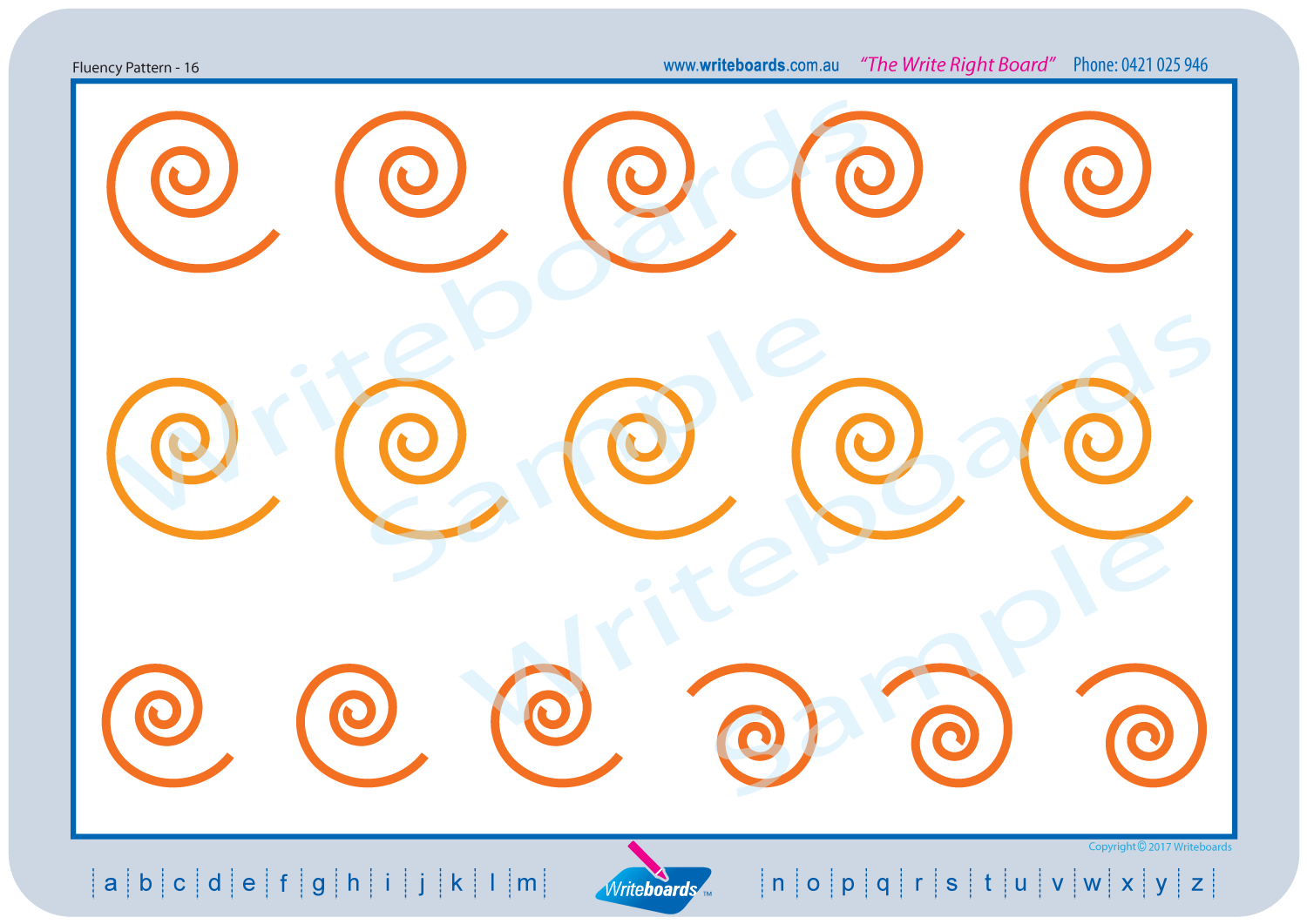 Fluency Patterns | Writeboards | Children’s Writing Board