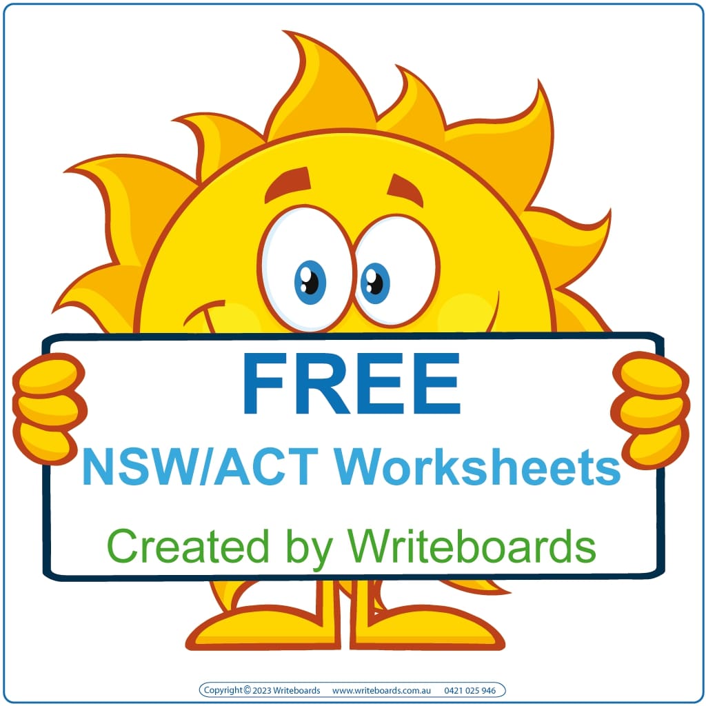 Free NSW Handwriting Worksheets and Flashcards, Free NSW Busy Book Pages, Free NSW Tracing Worksheets