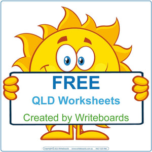 Free QLD Handwriting Worksheets and Flashcards, Free QLD Busy Book Pages, Free QLD Tracing Worksheets