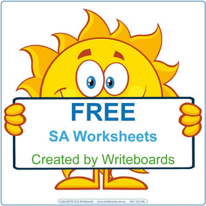 Free SA Handwriting Worksheets and Flashcards, Free SA Busy Book Pages, Free SA Tracing Worksheets