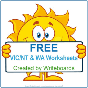 Free VIC Handwriting Worksheets and Flashcards, Free VIC Busy Book Pages, Free VIC Tracing Worksheets