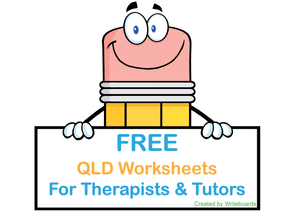 Free QLD Modern Cursive Font Worksheets for Occupational Therapists, Free Worksheets for Tutors and Occupational Therapists