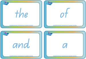 QLD Modern Cursive Font Fry Sight Word Flashcards combined with QCursive Sign Language flashcards.