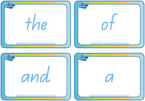 QLD Beginners Font Fry Sight Words Flashcards (also known as QBeginners Font)