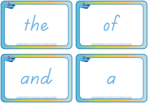 TAS Modern Cursive Font Sign Language and Sight Word Flashcards for Tutors and Occupational Therapists