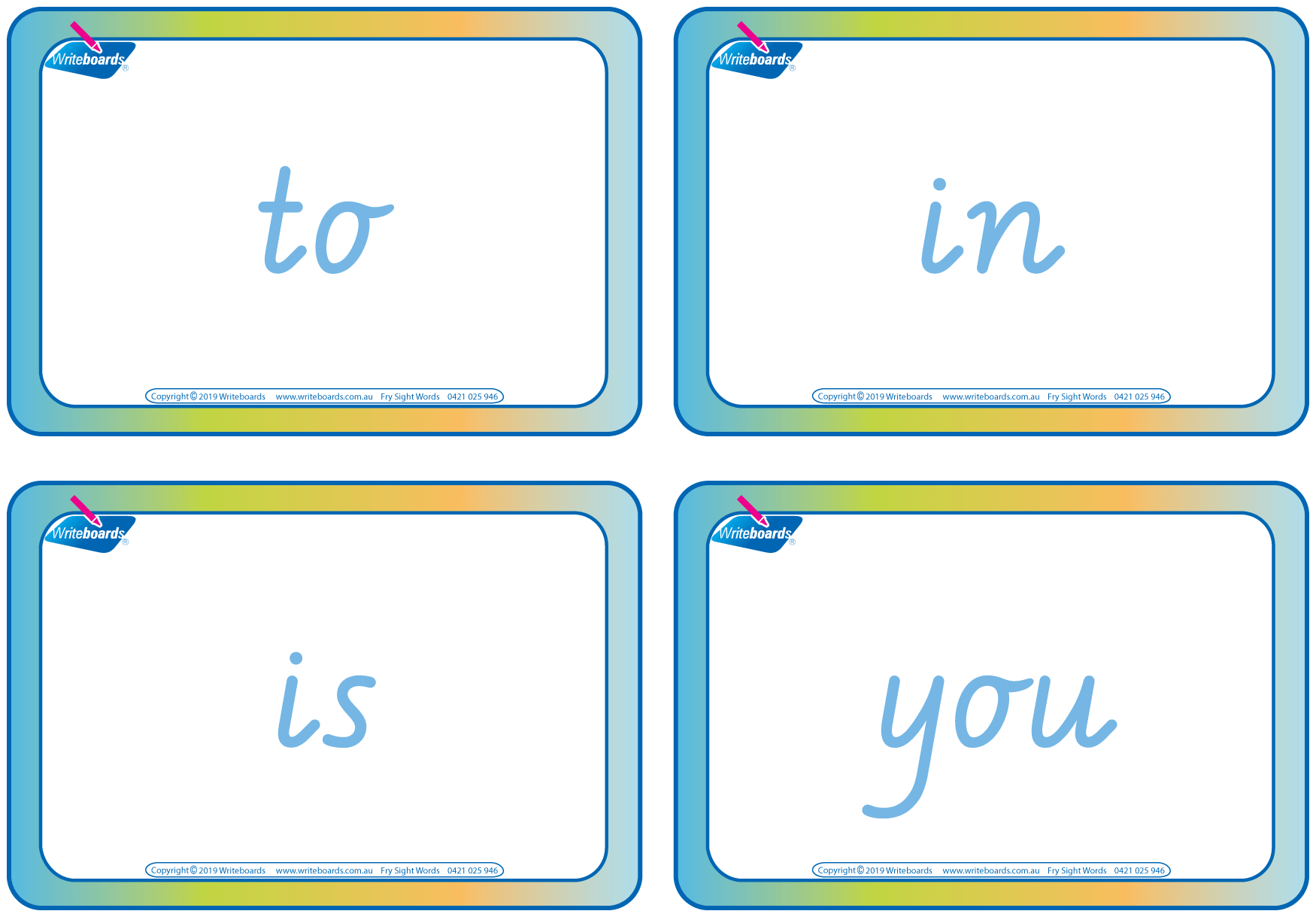 Teach ASL and literacy with VIC Modern Cursive Font Sign Language & Fry Sight Word Flashcards