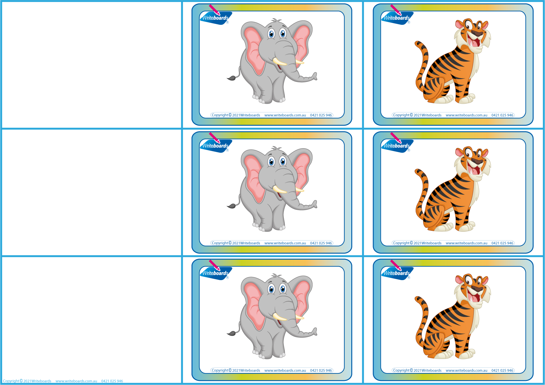 Teach spelling with CVC Words Games Pack One - Includes 61 printable pages of animal pictures