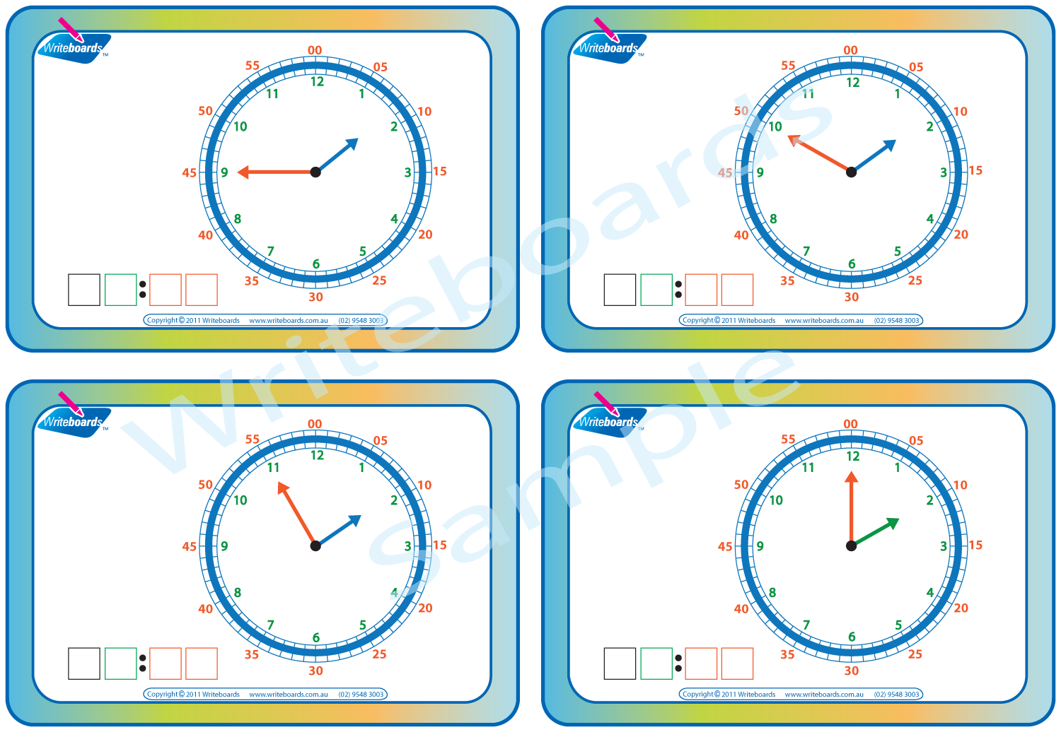 Learn to Tell the Time while the hour hand is moving, Tell The Time Flashcards