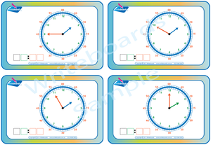 Learn to Tell the Time while the hour hand is moving, Tell The Time Flashcards