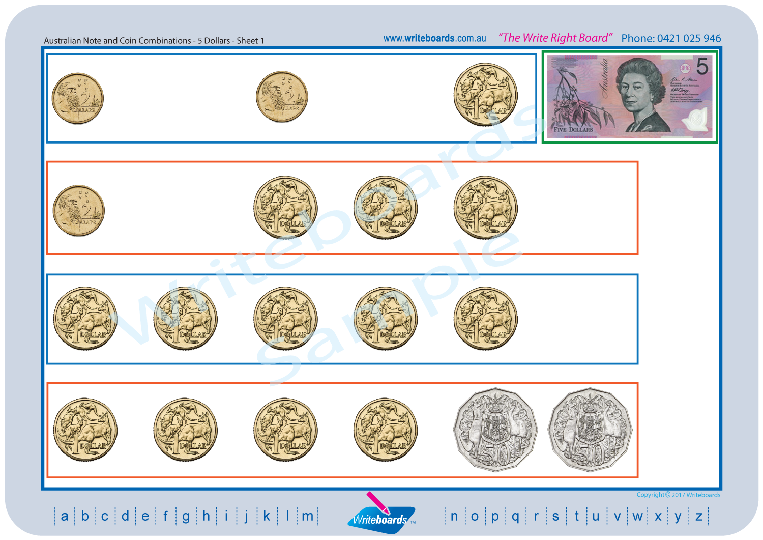 Australian Money Worksheets includes posters, flashcards and worksheets.