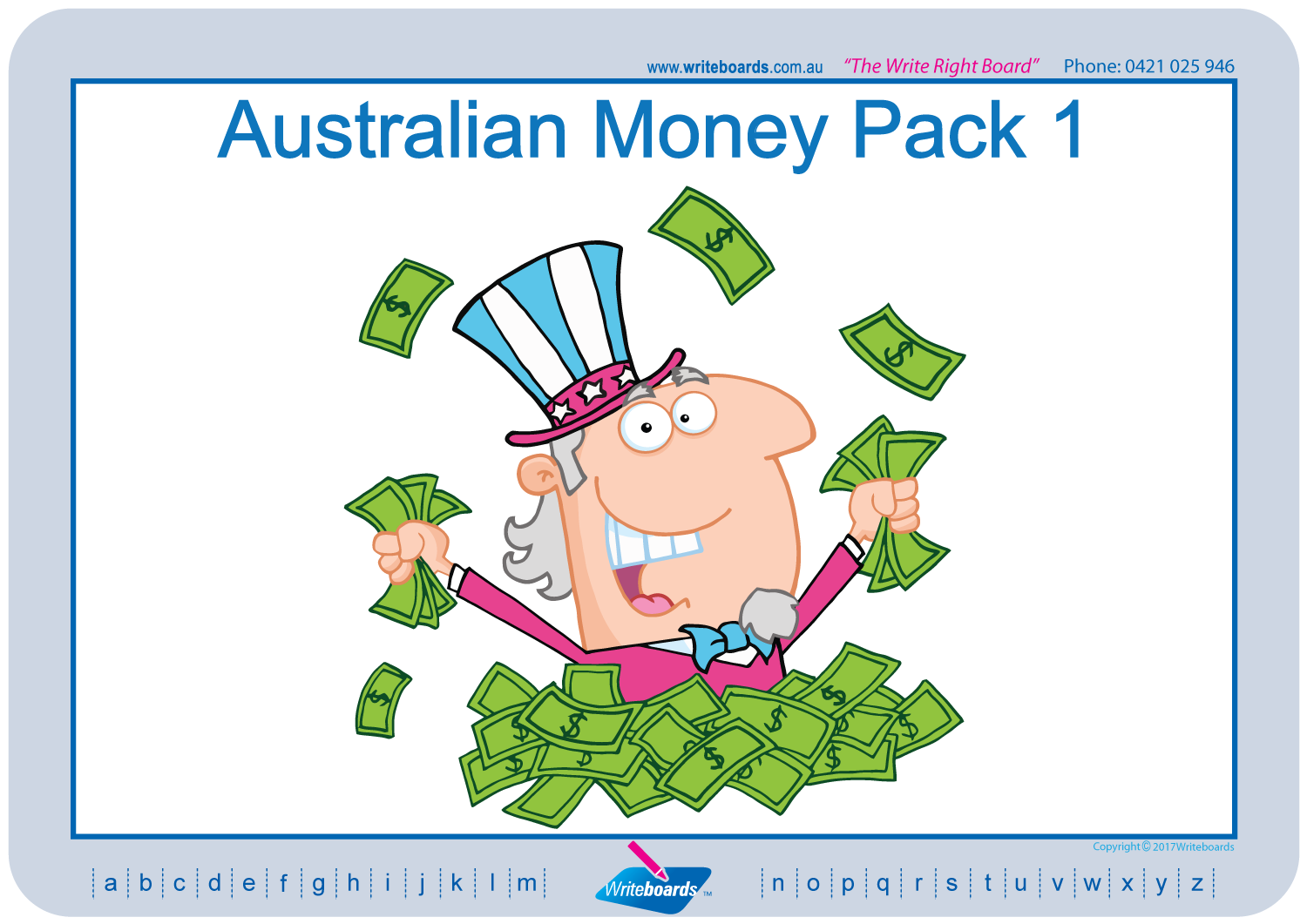 Australian Money Worksheets includes posters, flashcards and worksheets.