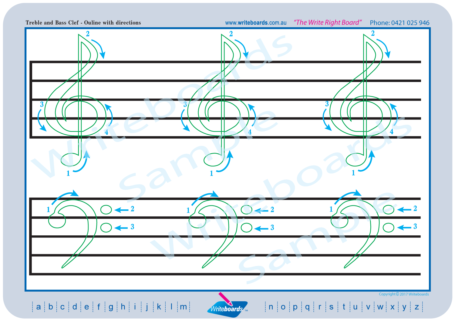 Teach Your Child How to Draw a Treble Clef using Directional Arrows