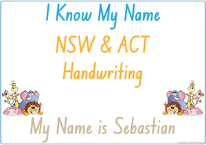 Teach Your Students their Name using NSW Foundation Font, Busy Book Pages Your Students Name