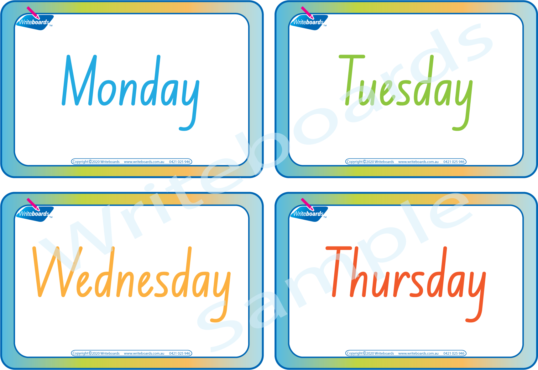 NSW Foundation Font days of the week busy book featuring 16 pages including flashcards and games