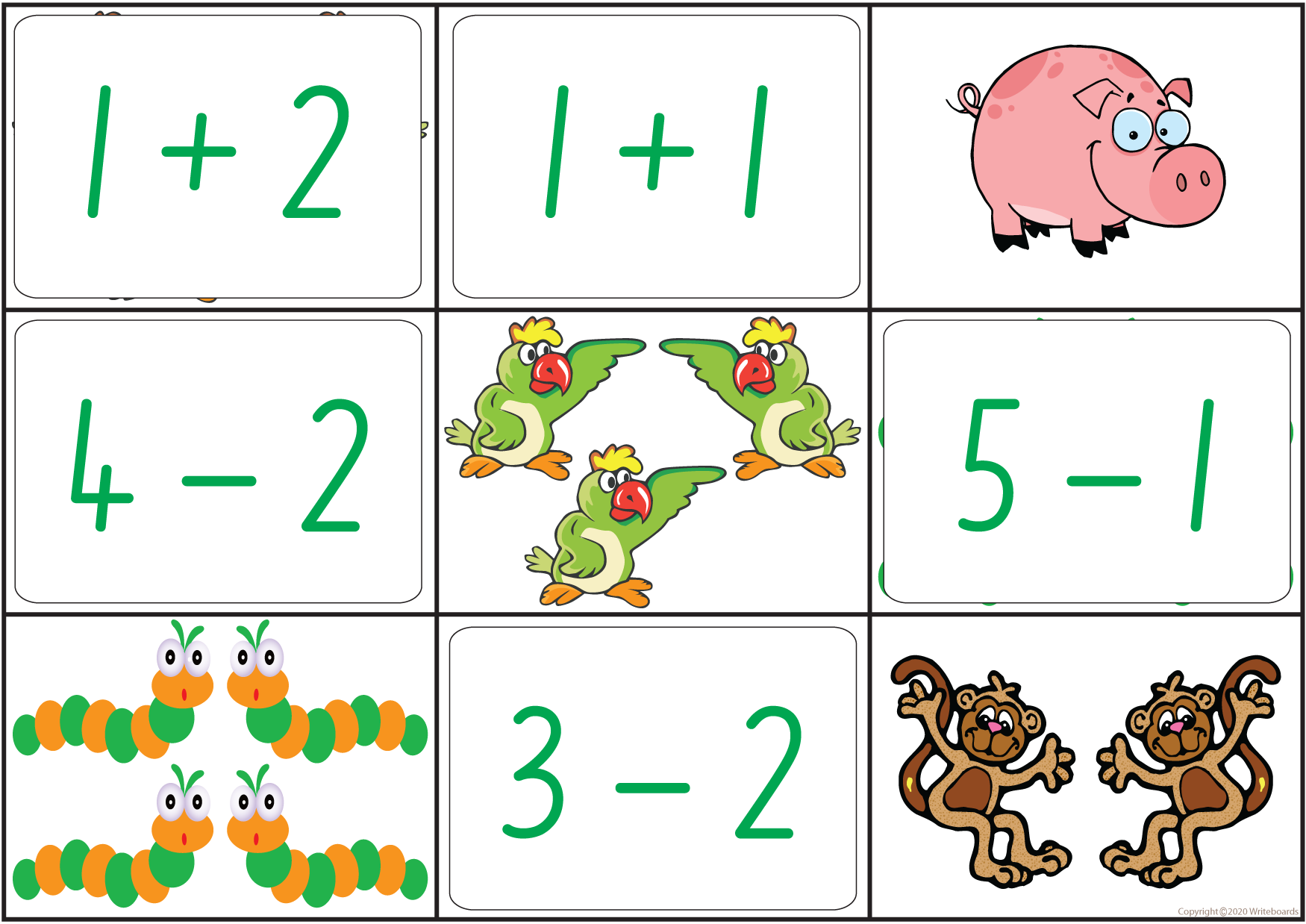 Maths Bingo Game - NSW & ACT Handwriting