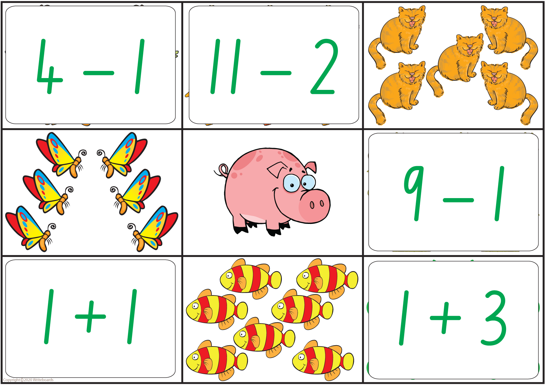 Maths Bingo Game - NSW & ACT Handwriting